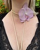 chokery Choker różowa Orchidea 1
