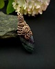 wisiory Fluoryt wisiorek wire wrapping 4