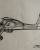 Ozdoby na ścianę Samolot WILGA PZL-104 metalowa ozdoba na ścianę 3D 3