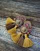 kolczyki soutache Etniczne kolczyki boho z chwostami 2