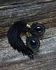 kolczyki soutache Czarne kolczyki sutasz z chwostami 2