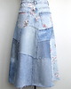 spódnice midi Patchworkowa spódnica jeans, midi, r.38 4