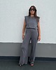 spodnie materiałowe damskie Spodnie Gentle super soft antracite 5
