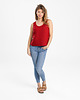 topy damskie Lniany top WILLOW red wine 4