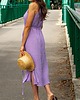 sukienki midi damskie 100% Bawełna Lavender Muślinowa Sukienka, Boho 3