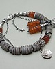 bransoletki wire wrapping Bursztyn w zamszach vol. 2  - bransoletka 3