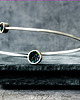 bransoletki wire wrapping Srebrna bransoletka z karborundem 3