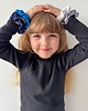 gumki do włosów Jedwabna scrunchie gumka frotka mini granatowa 2