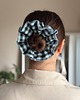 gumki do włosów Scrunchie Falbana Kratka 1