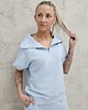 komplety damskie Amrita komplet bezrękawnik z zamkiem i spodenki Baby Blue 5