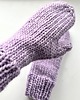 rękawiczki damskie Zimowe rękawiczki z wełny peruwiańskiej Buran lawendowy szron 1