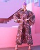 sukienki midi damskie Pudrowy róż kimono Rebel Pink 5