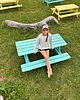 bluza bez kaptura damska Buza - Summer, niebieska 5
