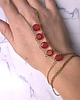 bransoletki ze szkła Bransoletka z pierścionkiem Glass Stones 2w1 4