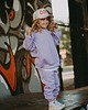 bluzy dla dziewczynki Bluza oversize Teddyland lawenda 2