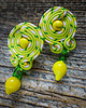 kolczyki soutache Cytrynki- letnie kolczyki soutache 2