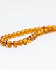 korale Naszyjnik bursztynowy KULKA regularna 2