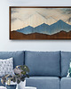 obrazy Obraz z drewna. Górski pejzaż. Drewniana dekoracja na ścianę 1