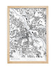 plakaty Mapa Warszawy,  Plakat Warszawa,  Mapy miast 1