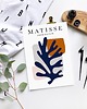 plakaty Plakat Matisse  Navy Blue Leaf 2