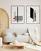 plakaty Zestaw 2 plakatów geometria bauhaus 3