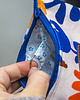 pokrowce i etui - na klucze Etui na klucze z jasnego weluru minimalistyczne kwiaty  Handmade 2