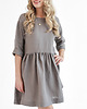 sukienki mini damskie Lniana Sukienka DAISY TRUE GRAY 1