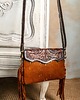 torby na ramię Torebka skórzana ręcznie robiona  Sagara z frędzlami 4
