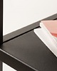 biurka Konsola toaletka minimalistyczna Dura czarna metalowa 100cm 5