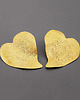kolczyki pozłacane Duże kolczyki, złocone serca 7