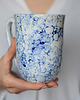 kubki Duży Kubek Niebieski Marmur Ceramiczny 500ml 3