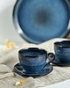 filiżanki Filiżanka kawowa ręcznie robiona granatowa 180 ml ze spodkiem - Nocne Niebo 2
