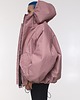 kurtki damskie Kurtka bomber hoodie oversize dusty pink 7
