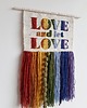 makramy Tęczowa makatka, Love nad let love 1