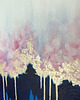 obrazy Obraz ręcznie malowany granatowy 60x120 cm 4