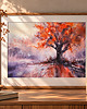 obrazy Obraz akwarelowy "Jesień I/2026" oprawiony w passe-partout 40x50 cm 1
