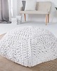 pufy do siedzenia Pufa Cosy Octan knitted biała 70cm dziergana 1
