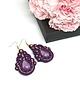 kolczyki soutache Fioletowe kolczyki sutasz - kolekcja Thalia 5