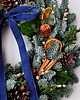 wianki bożonarodzeniowe Świąteczny Wianek na drzwi - NAVY BLUE 4