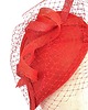 fascynatory LOLA red toczek z sinamay i woalki 2