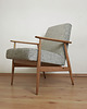 fotele Fotel Lisek PRL, Fotel 300-190, Po renowacji, Olejowane drewno 5