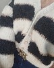 kardigany damskie Sweterek w paski na guziki 9