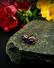 kolczyki wire wrapping Kolczyki sztyfty z lapis lazuli 9