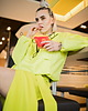 kurtki damskie Kurtka wiatrówka typu anorak neon lime 9