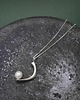 wisiory PEARL / glossy silver necklace with white pearl 4