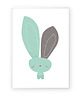 obrazy i plakaty do pokoju dziecięcego Mr Bunny | plakat B2 1