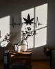 Ozdoby na ścianę Liść Marihuany- dekoracja Marihuana- geometryczna dekoracja na ścianę 5
