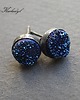 kolczyki wire wrapping Rozgwieżdżone niebo -sztyfty 3