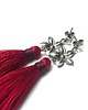 kolczyki wire wrapping Boho - flower /szkarłat/  - kolczyki 2