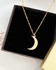 wisiory Naszyjnik z  KSIĘŻYCEM, złoty księżyc 3